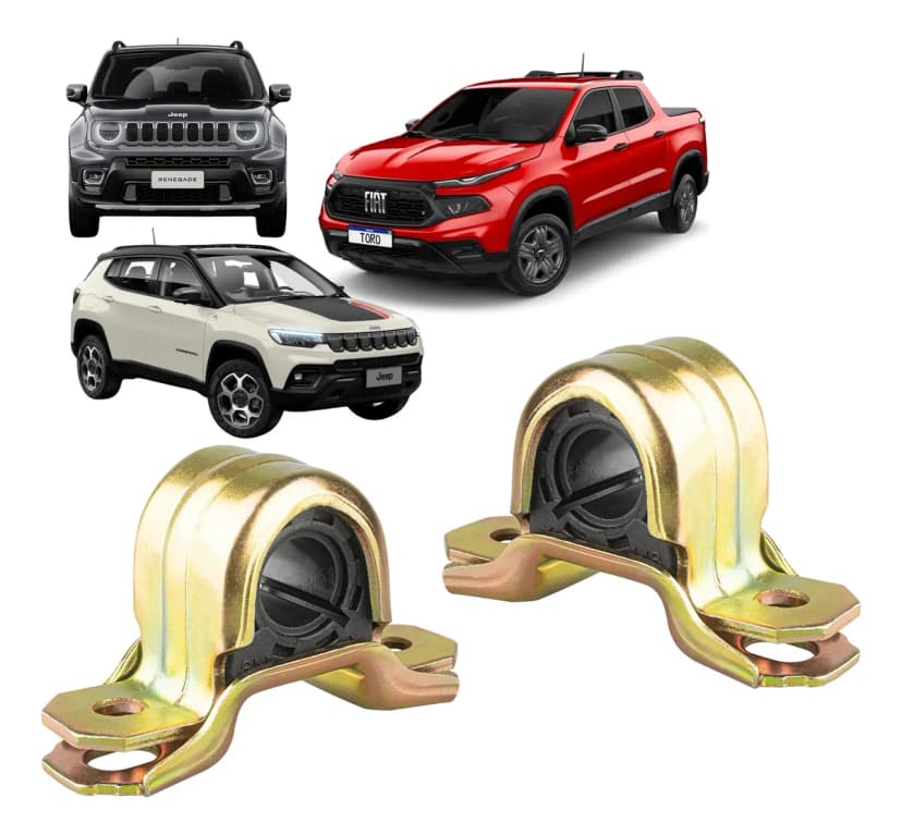 Par Kit Bucha Barra Estab Diant Fiat Toro Jeep Renegade - Compass